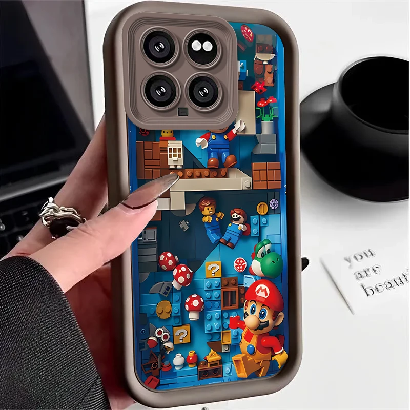 Super M-Marios Bros Case for Xiaomi Mi 14 13 13T 12 12T 11 11T Pro Lite 12X 12S POCO F6 F5 X5 X3 NFC Soft Silicone Cover Funda