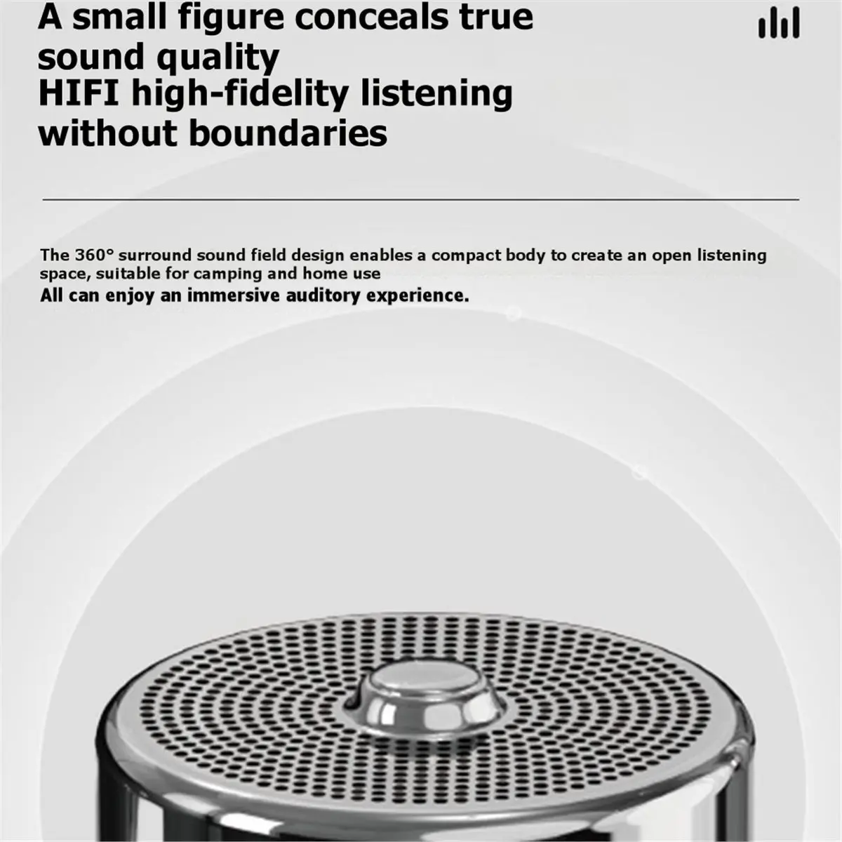 PHONE&GEAR Battery-Shaped Bluetooth Speaker HiFi 360° Surround Sound Mini Portable Outdoor Powerhouse Speaker TF