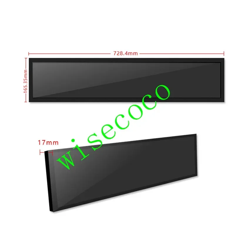 28 Zoll 1920 * 360 gespanntes LCD-Stabdisplay IPS-Werbemonitor Steuerplatine Digital Signage Regalbildschirm Arcade-Schrank