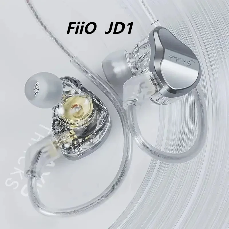 FiiO JadeAudio JD1 Wired in Ear Headphones Ergonomics Volume Control HiFi Lightweight Portable TypeC Earbuds Dynamic Headphones