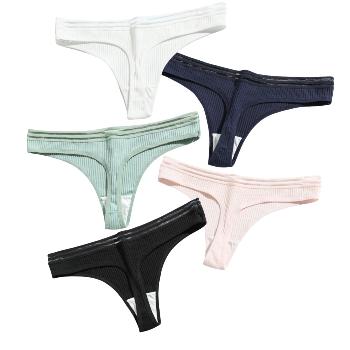 Cotton Thong G-string Sexy Low-Rise Women Cotton Panties Seamless Briefs Solid Color Lingerie Underpant Sport Intimates