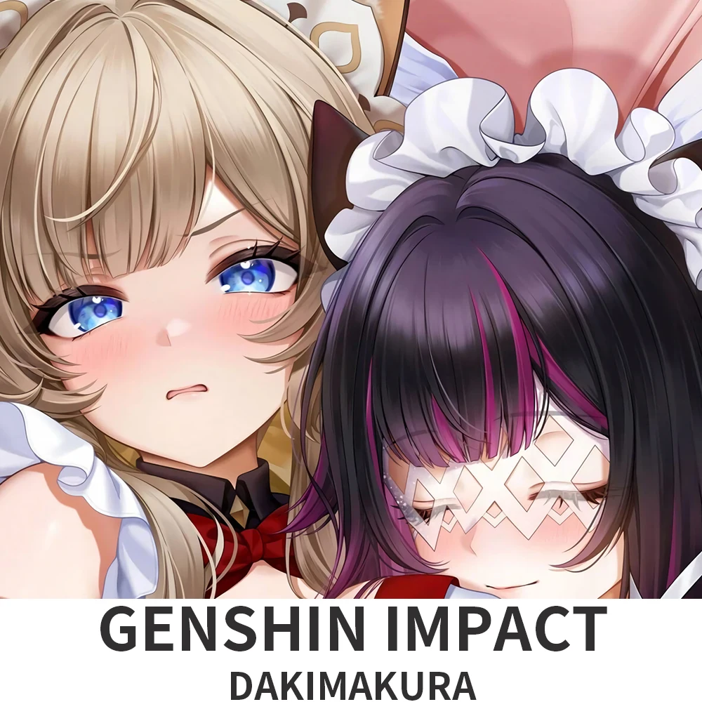 Dakimakura Genshin Impact Columbina Anime Cartoon Figure Printed Pillowcase For Living Room Bedroom