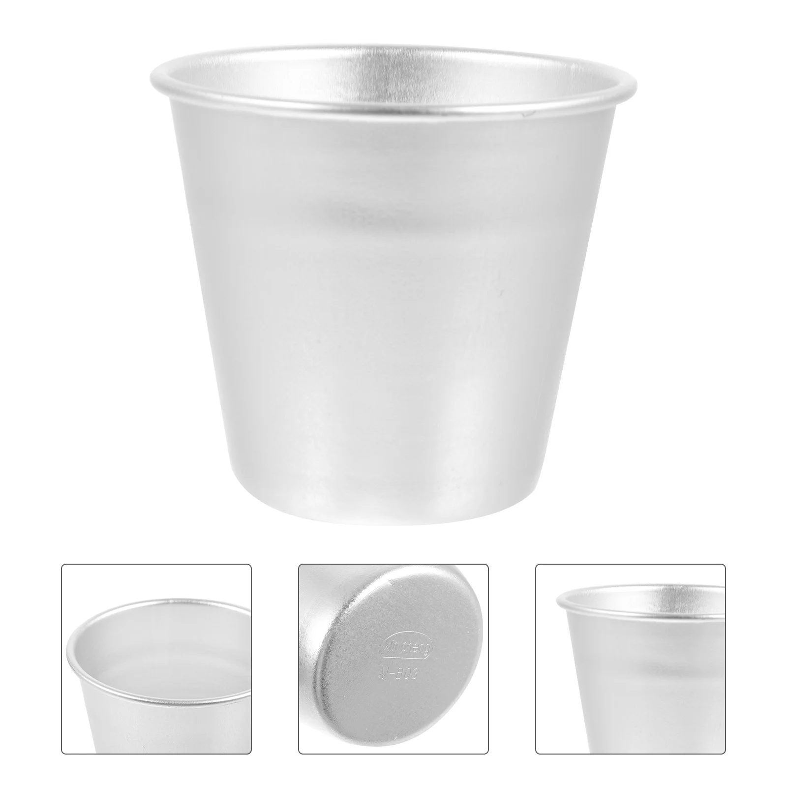 

15Pcs Aluminum Alloy Cake Molds Pudding Cups Baking Supplies Silver Cake Molds Pudding Cups Baking Supplies
