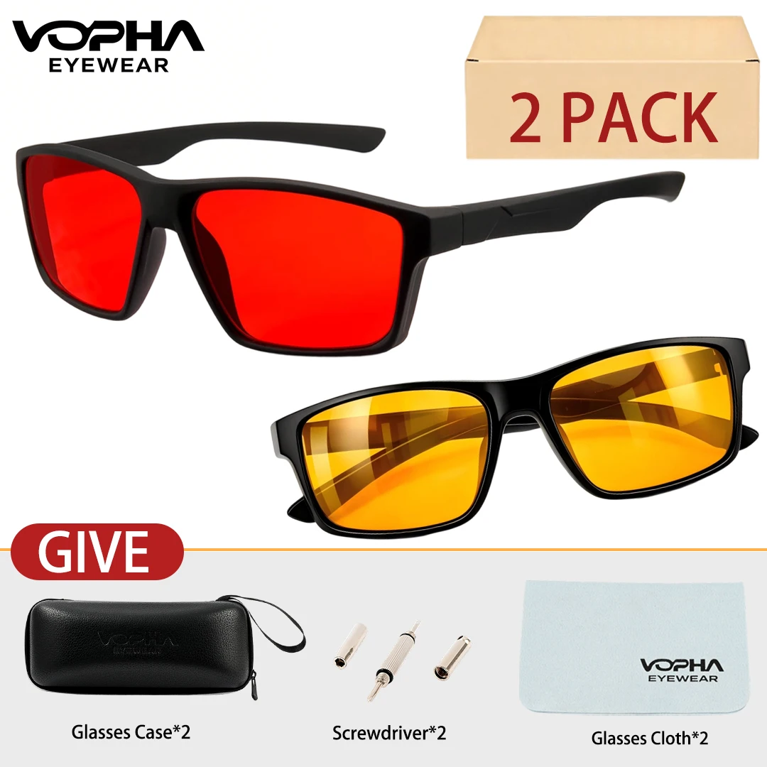 

2pc Blue Light Glasses Men Women | Blue Light Blocking Glasses for Screen Anti-Fatigue Eye Migraine