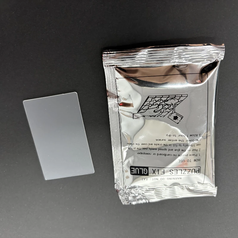 25ml Puzzle Glue with Scraper Kit Quick-Dry Craft Adhesive in Self-Sealing Pouch 2-in-1 DIY Glue for Jigsaw Preservation