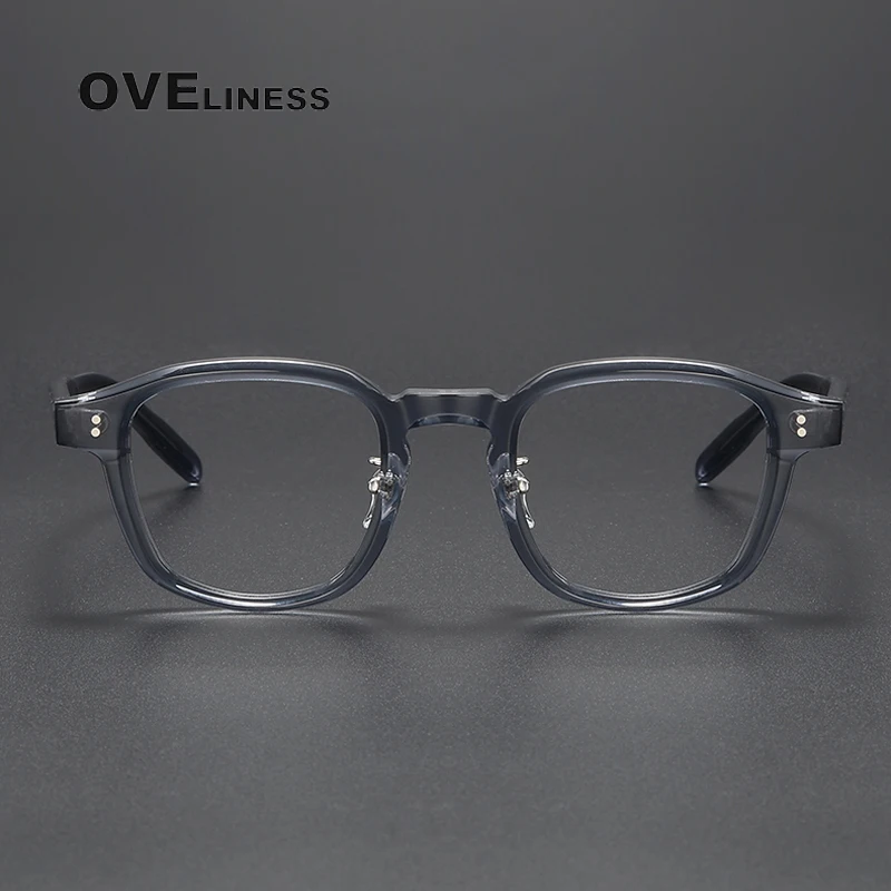 2023 Acetate Glasses Frame Men women Vintage myopia Prescription Eyeglasses frames Women Optical Spectacles Korean male Eyewear