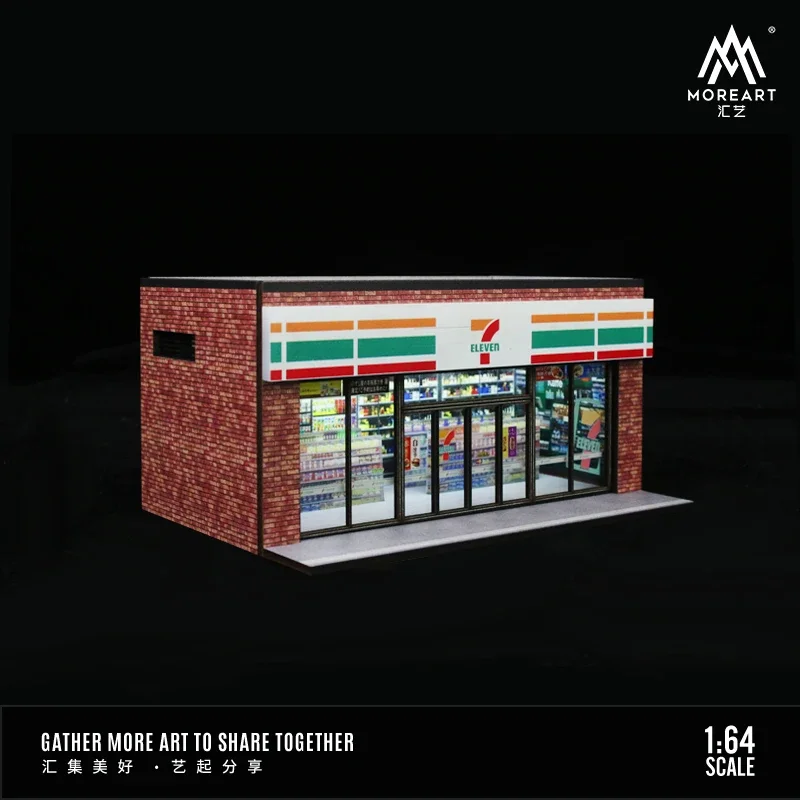 Moreart 1:64 Convenience Store Model Set, Limited Edition Collector ,Simulation Scene Model Props Decoration