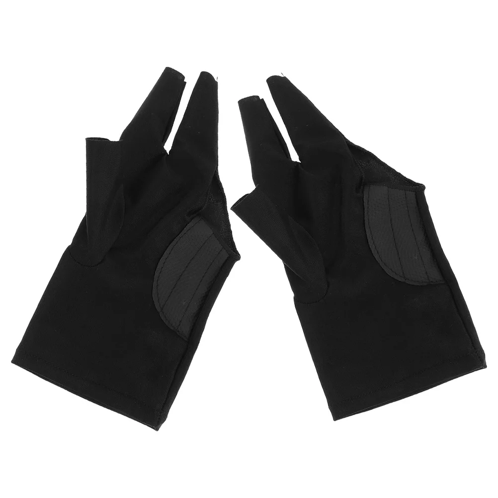 2 قطعة قفازات البلياردو تنفس مرونة مقاومة للاهتراء تجمع جديلة قفازات ل السنوكر الهرم جديلة اكسسوارات بركة قفاز