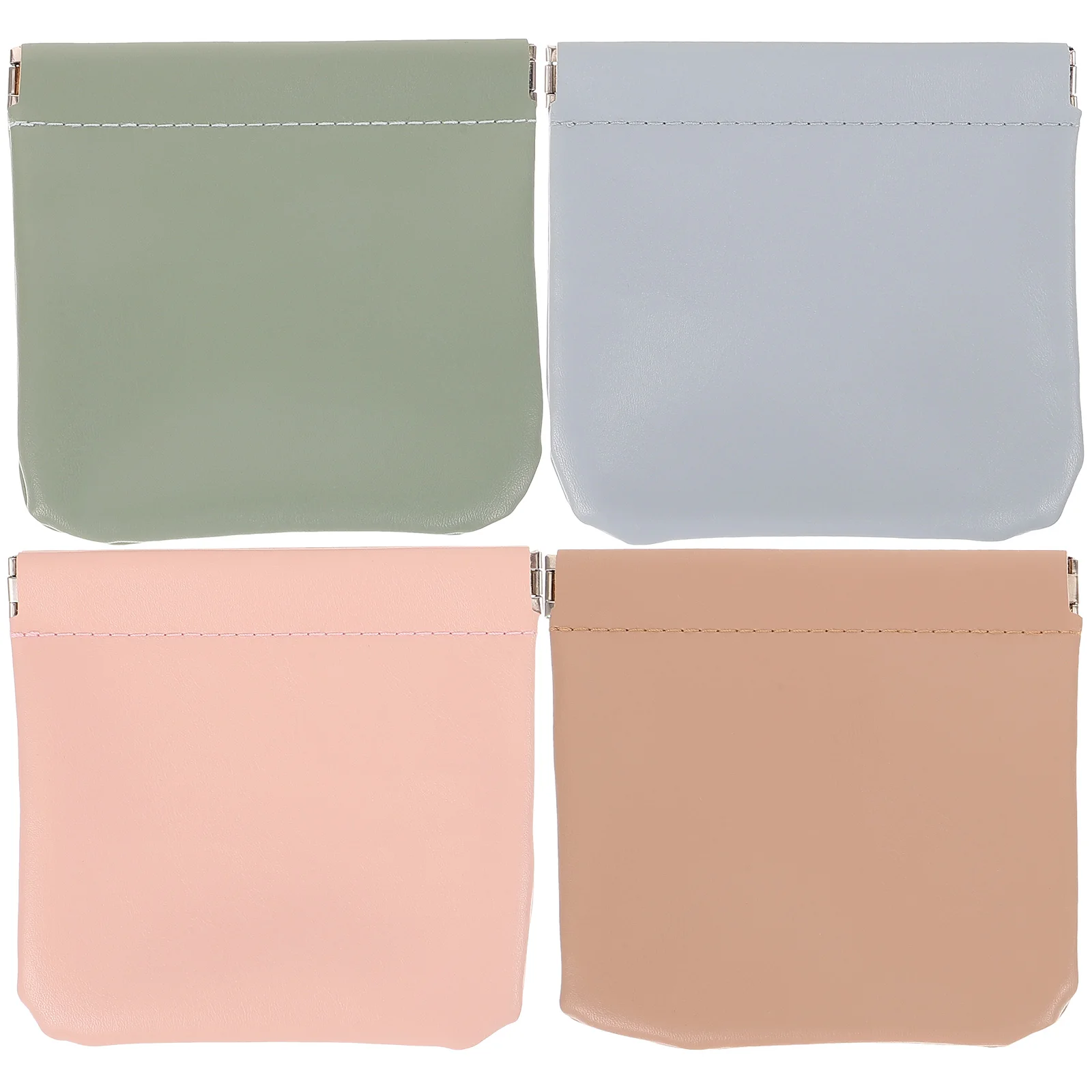 

4Pcs Women Makeup Bags Portable Small PU Organizer Outdoor Travel Toiletry Pouches Jewelry Pouch