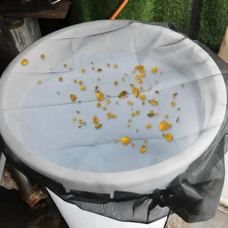 Rain Barrel Mesh Cover Water Collection Tank Protector Outdoor Garden Net Screen Keeps Mosquitos Leaves Water Bucket Mesh Covers