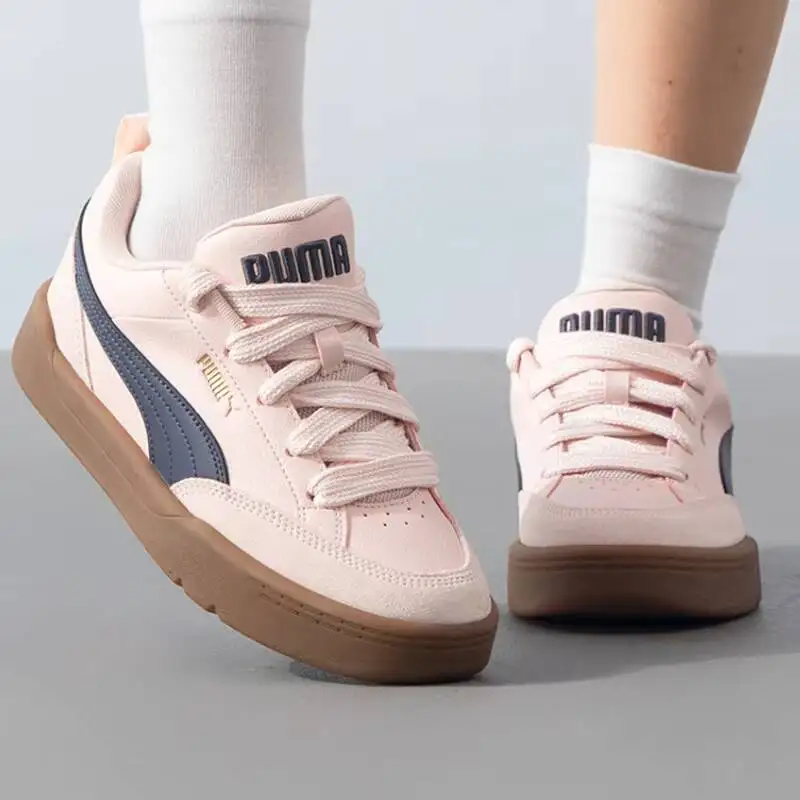 Hot PUMA Women's Park Lifestyle OG 2026 Summer Pink Bread Shoes Thick Sole Casual Sneakers 397262-08