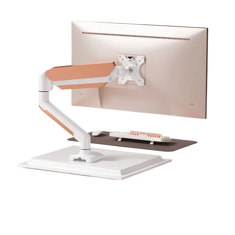 

Universal desktop non-punching pneumatic cantilever computer monitor bracket