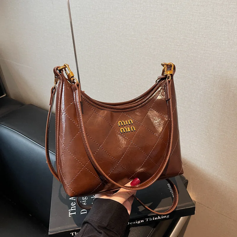 

Стеганая сумка на цепочке осень-зима 202, женская винтажная сумка через плечо, повседневная сумка через плечо «день-ночь», сумка на ремне, минималистичный стиль