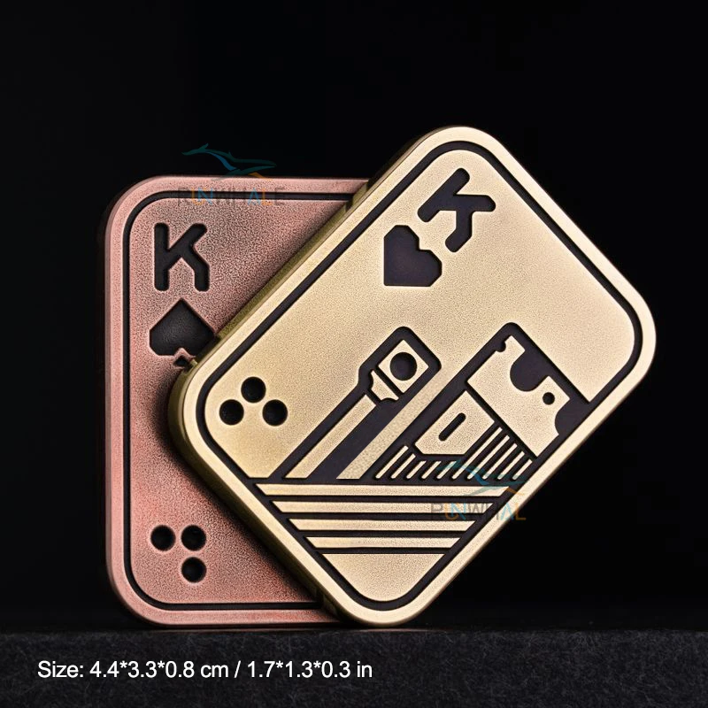 Edc Push Slider Metal Fidget Anti Stress Speelgoed Volwassenen Vinger Spinner Poker Verlichten Angst Speelgoed Draagbare Pop Magnetische Slider Games