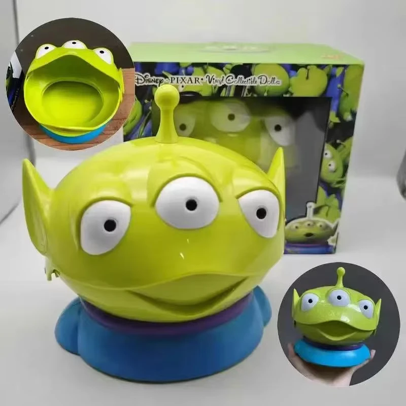 

Toy Story Anime Figure Super Cute Stitch Three-Eyed Boy Figure Storage Box Junk Bucket Desktop Ornament Trendy Toy Birthday Gift