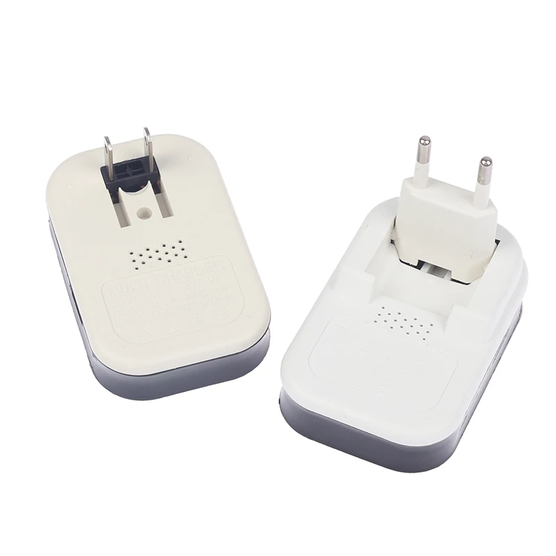 1pc 3.7V LCD EU Plug Button Battery Charger Recharging For CR2032 Indicator Intelligent 2-Slot US Plug Battery Charger