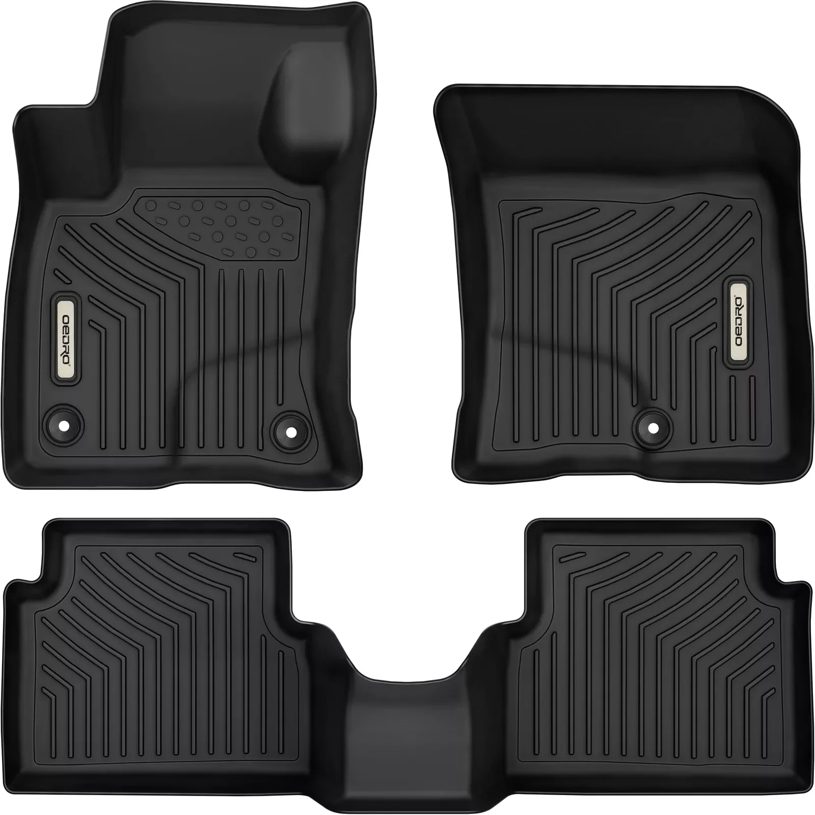 OEDRO Rubber Floor Mats Liners for 2022-2024 Ford Maverick TPE All-Weather