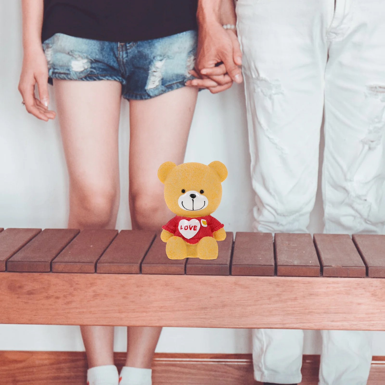 وعاء نقود على شكل دب من الراتنج على شكل حصالة للعملات النقدية لتوفير جرة زخرفية لطيفة للفتيات والأطفال هدية عيد الميلاد المنزلية