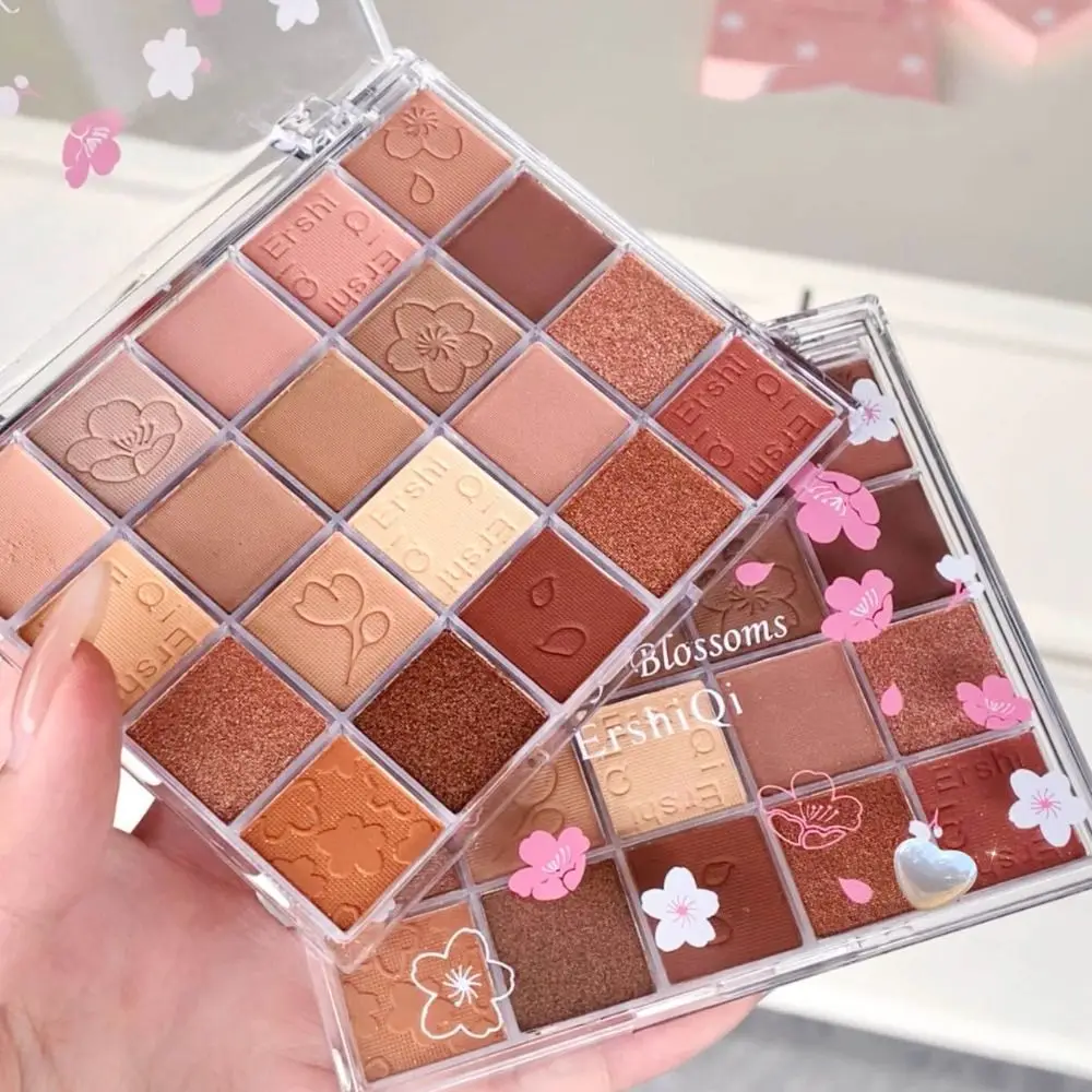 Nueva paleta de sombra de ojos de 20 colores, paleta de maquillaje de ojos mate de larga duración, pigmentos de ojos multifuncionales brillantes para mujeres