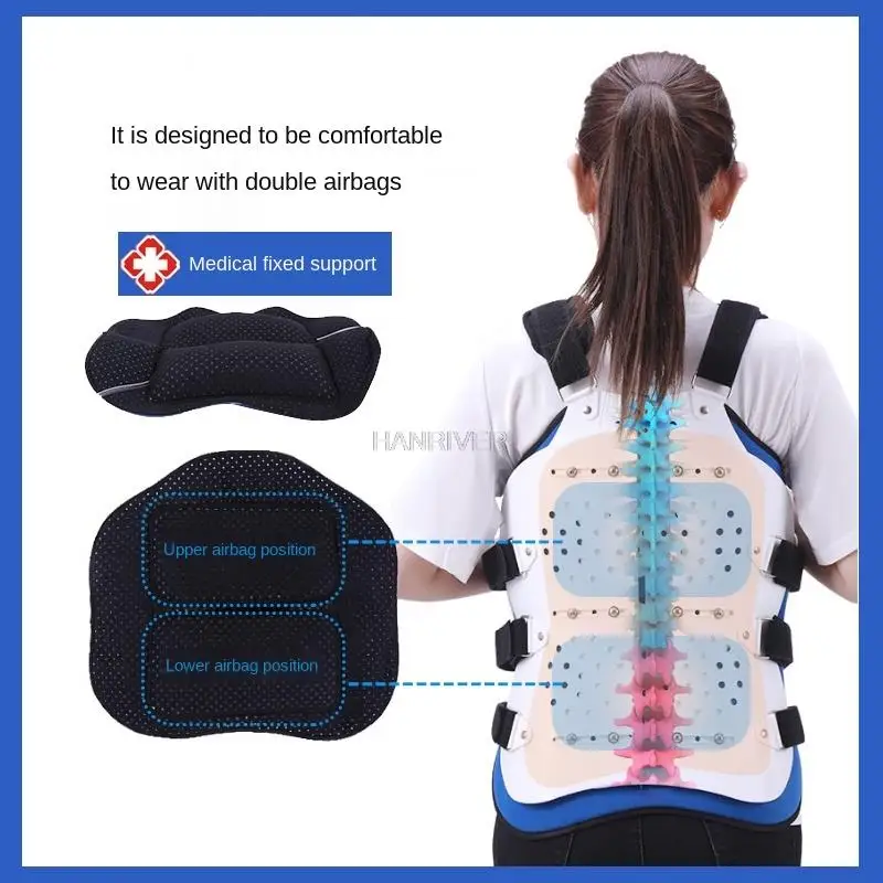 Adjustable thoracolumbar spine fixation orthosis, brace, orthopedic support belt for lumbar disc surgery rehabilitation.