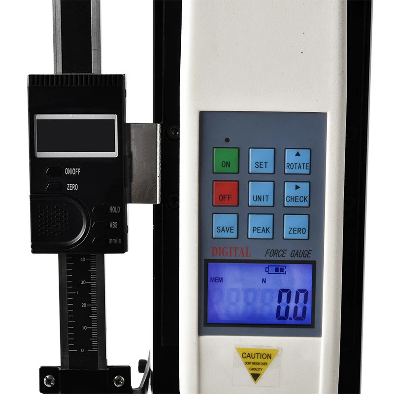 ESL Manual Screw Vertical and Horizontal Testing Rack 500N Push-pull Meter Force Measuring Rack With Digital Display Ruler