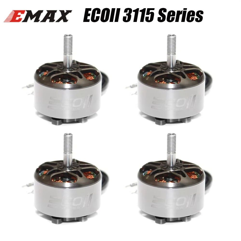 

4 шт. EMAX ECOII 3115 400KV 500KV 640KV 800KV 900KV бесщеточный двигатель для радиоуправляемых дронов FPV Racing Drone