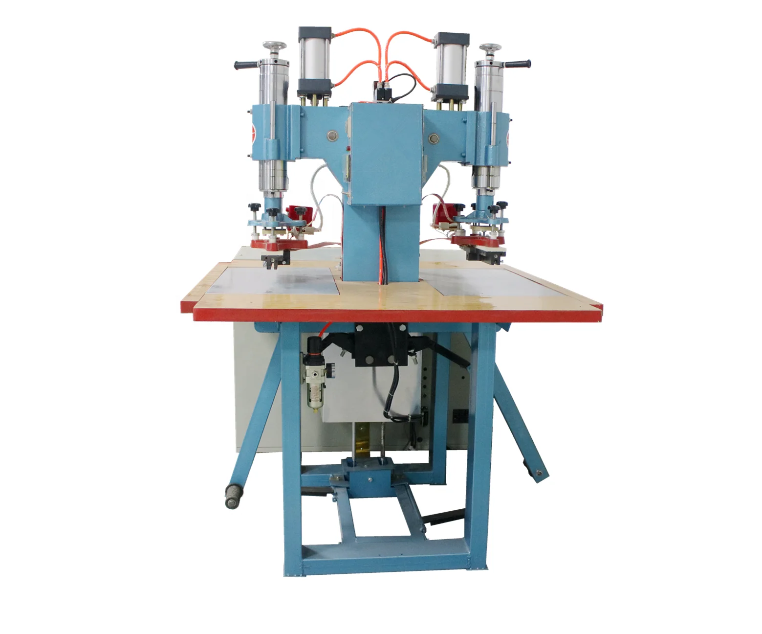 TEBAK New Double Station 5-8KW Double Head Pneumatic High Frequency Welding Machine Automatic For PVC Plastic Welding