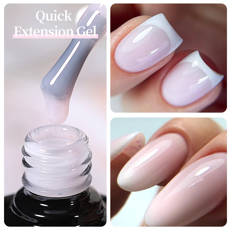 UR SUGAR 7ml Milky White Building Nail Extension Gel Self leveling Nails Quick Building Clear Pink Camouflage UV LED Color Coat