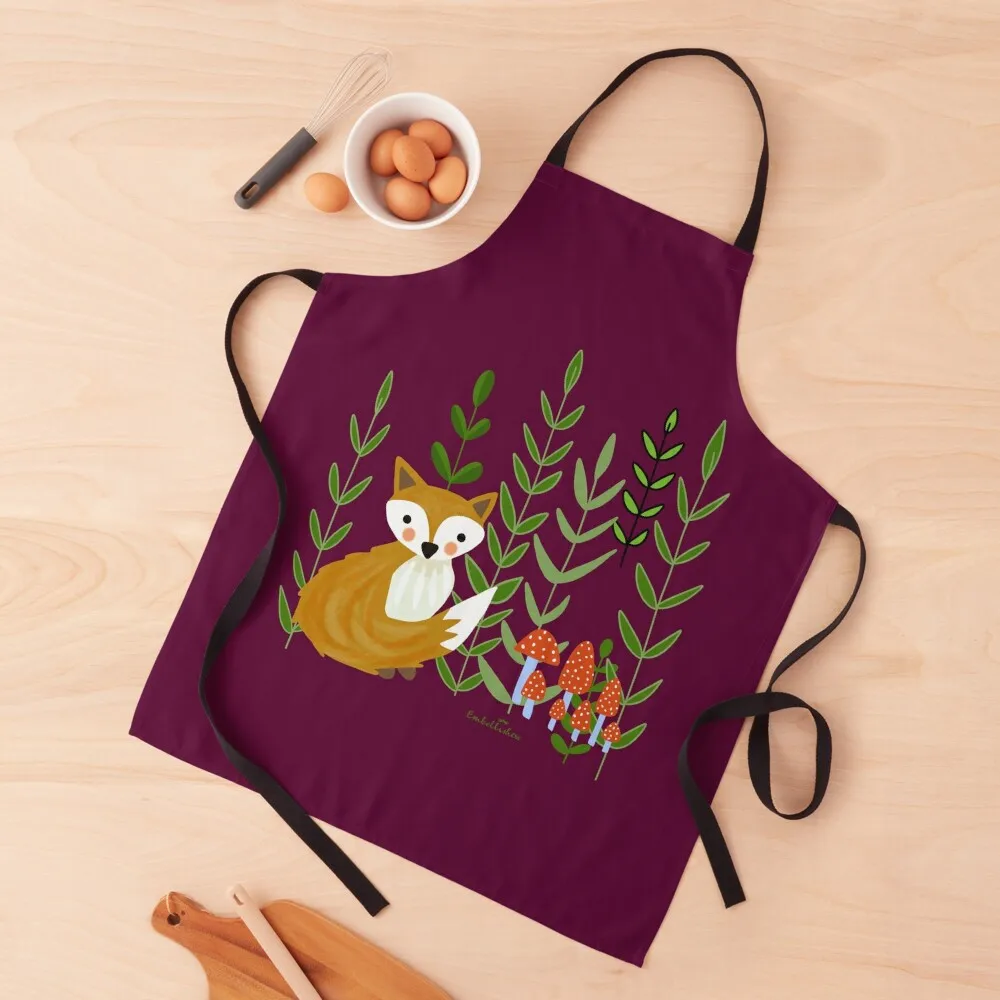 

Fox in Forest Apron Women's New year's Apron