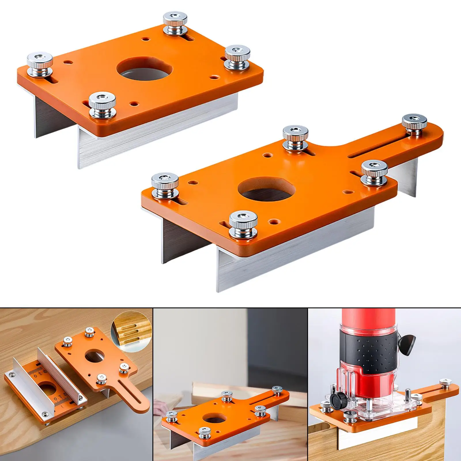 Wood Router Table Insert Plate ,Slotted Board, Compact ,Professional Flip Board Trimming Machine, for Furniture, Woodwor