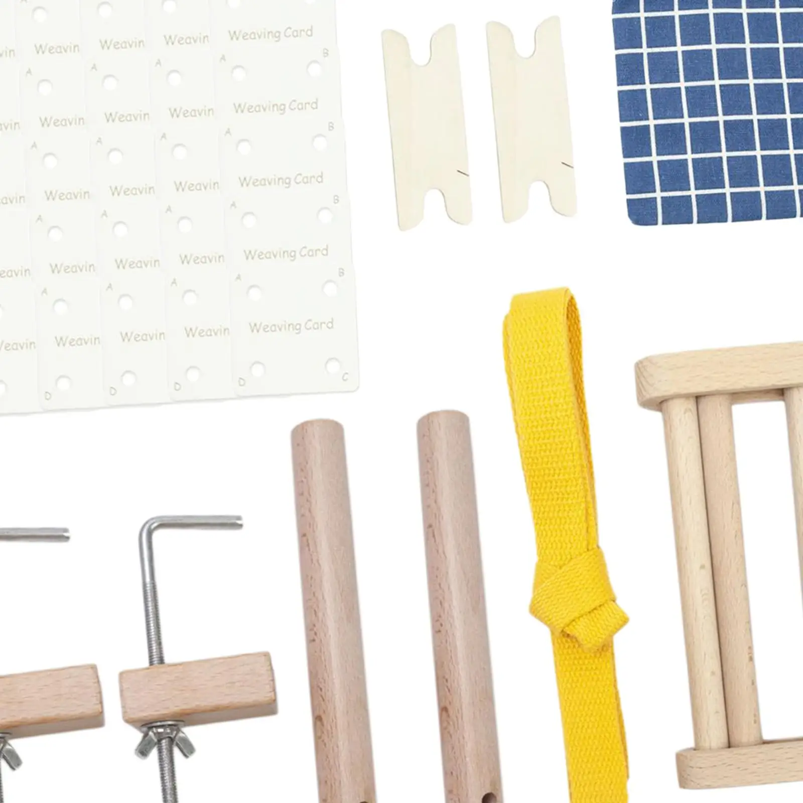 Warping Pegs And Clamp Handcraft Wood Craftsmanship Offering Easy And Wide Application For Weavers Strap Weaving