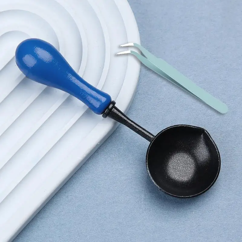 Hoogwaardige Lakzegel Non Stick Lepel Zegellak Lepel Stempelzegel Verwarming Lak Wax Tool Anti Stick Gemakkelijk schoon te maken