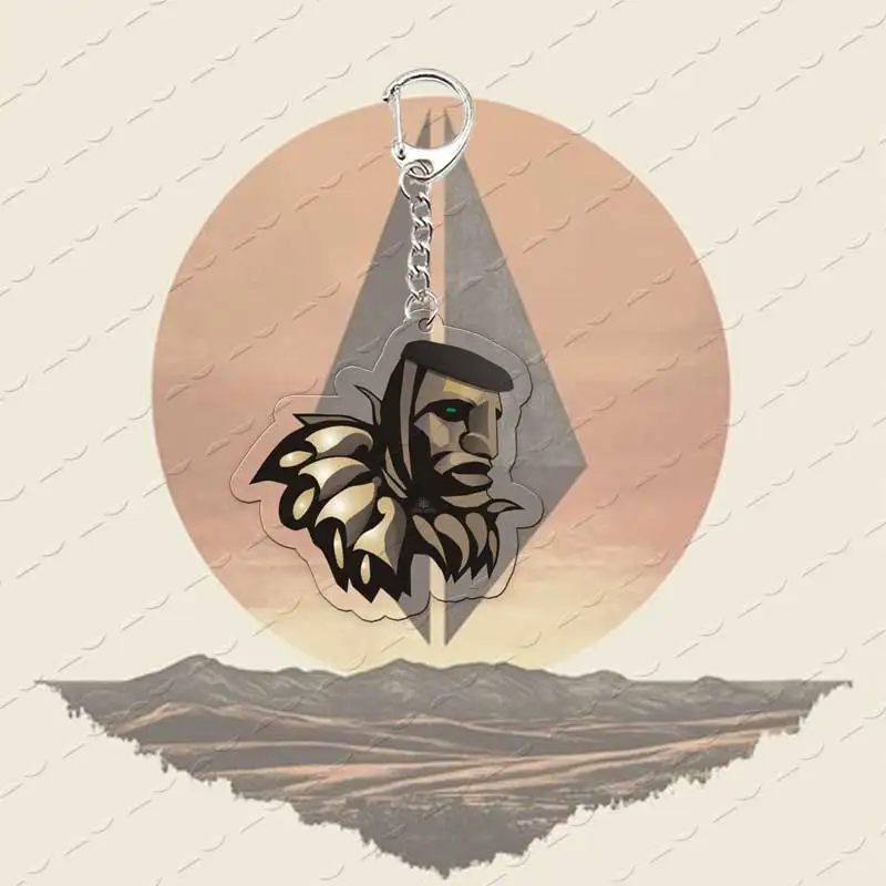 Llaveros Acrílicos de Juegos Populares para Mujer, Accesorios para Bolsos, Skyrim, Morrowind, Oblivion, Joyería, Regalos para Amigos, Gamers y Fans