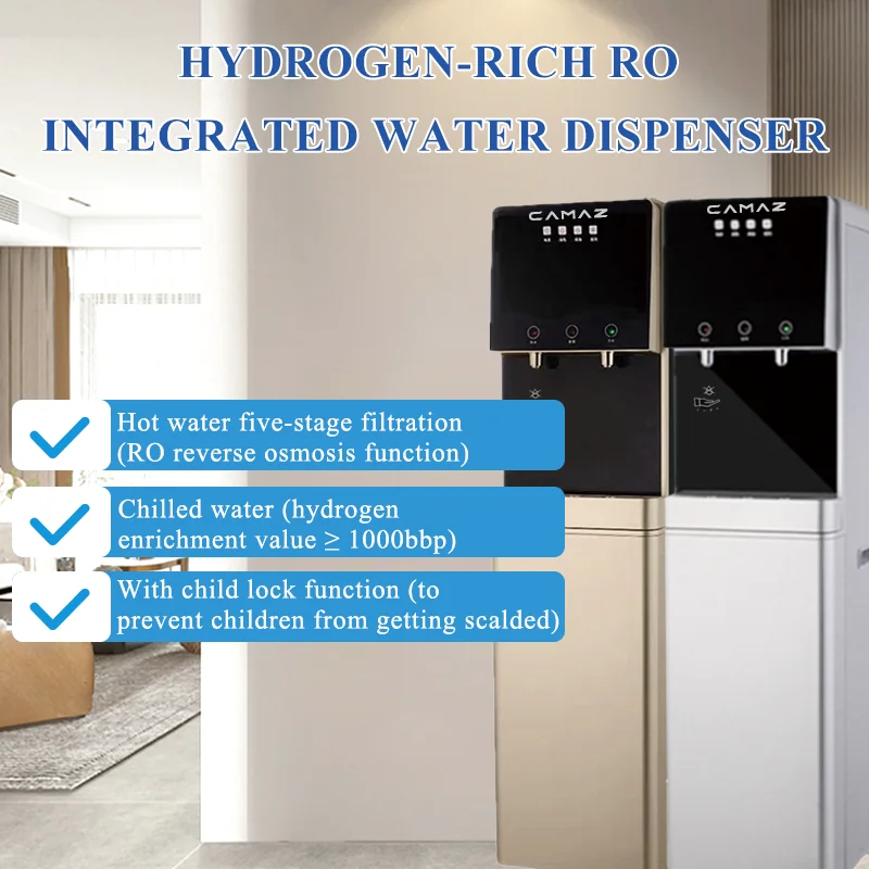 

CAMAZ 400G Household 5-Stage RO Reverse Osmosis Eco-friendly Water Dispenser Hydrogen-Rich Water Machine Purifier System 1500ppb