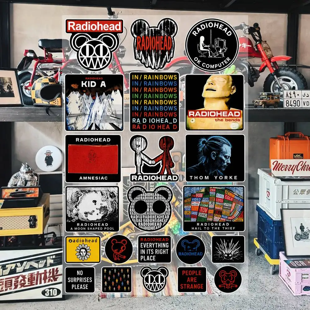 R-A-dioheA-d Aesthetic Graffiti Waterproof PVC Stickers for Car Motorcycle Skateboard Helmet Notebook