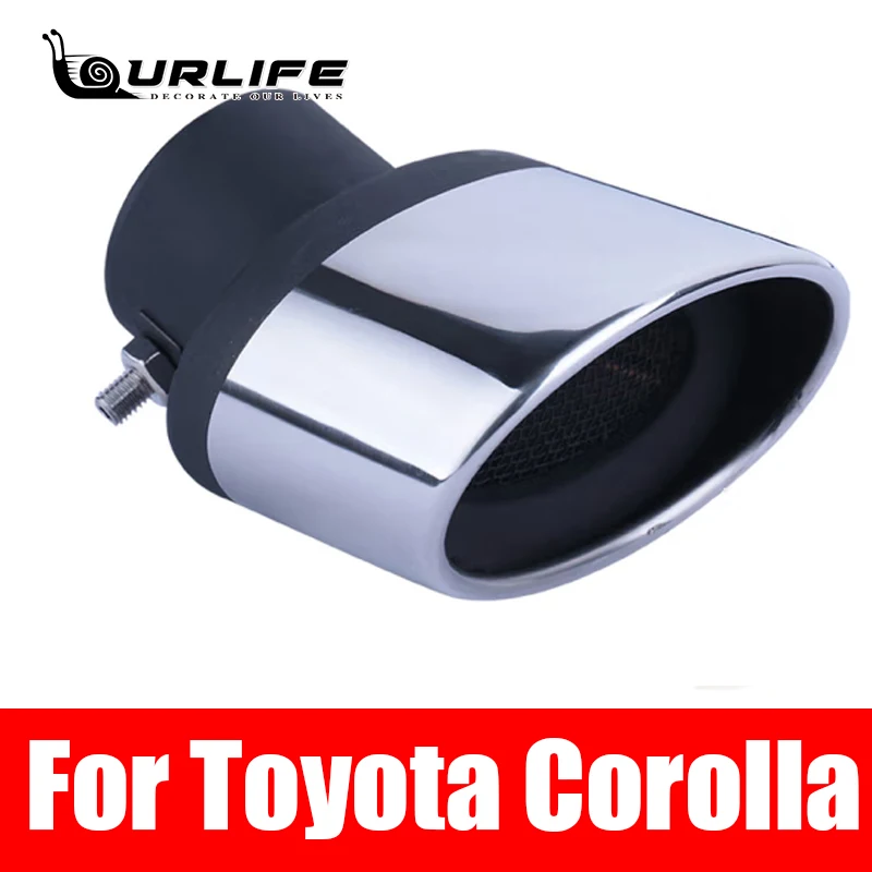 Car Muffler End Pipe Stainless Steel Exhaust Tips for Toyota Corolla 2007 to 2021 Styling car accessories