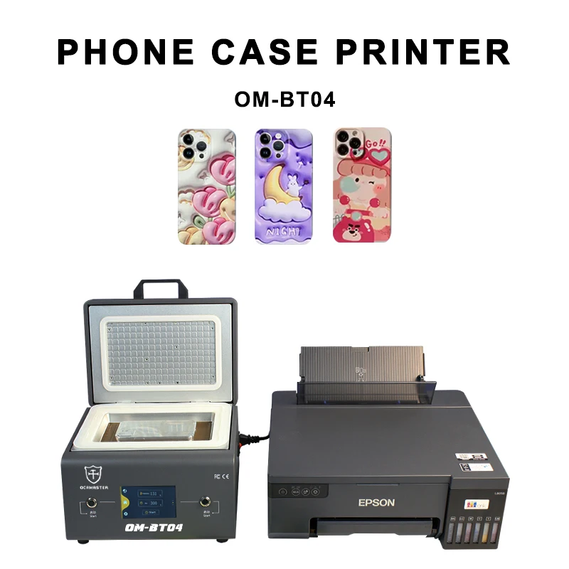 OM-BT4 Mobile Phone Case Printer Wifi APP Online Customize DIY Machine Sublimation Blanks Printing Phone Case