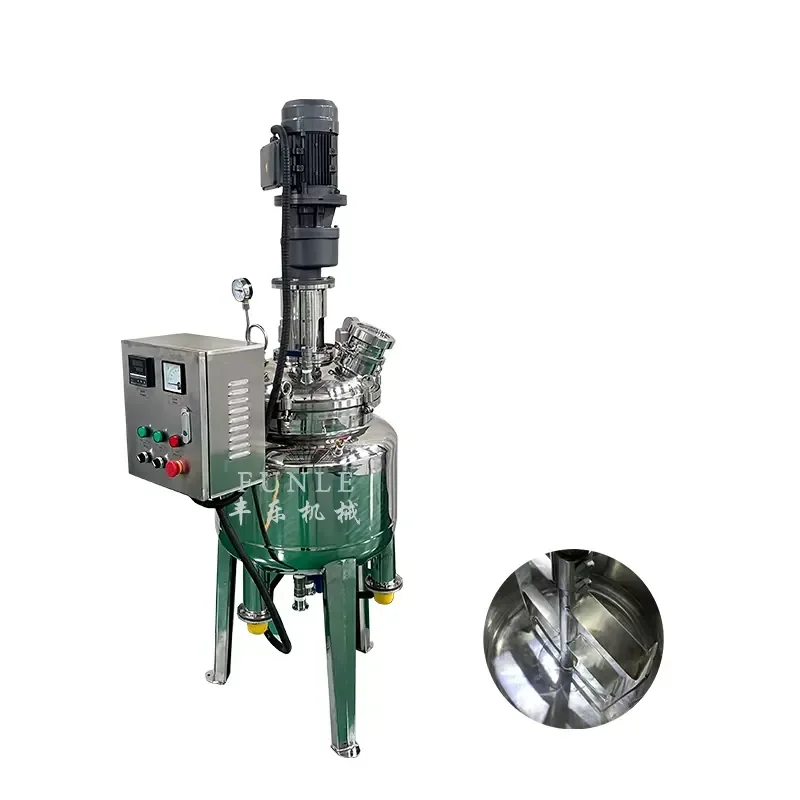 Factory Price Stainless Steel Electric Heating Sealed Vacuum Reaction Kettle for Chemical Adhesive