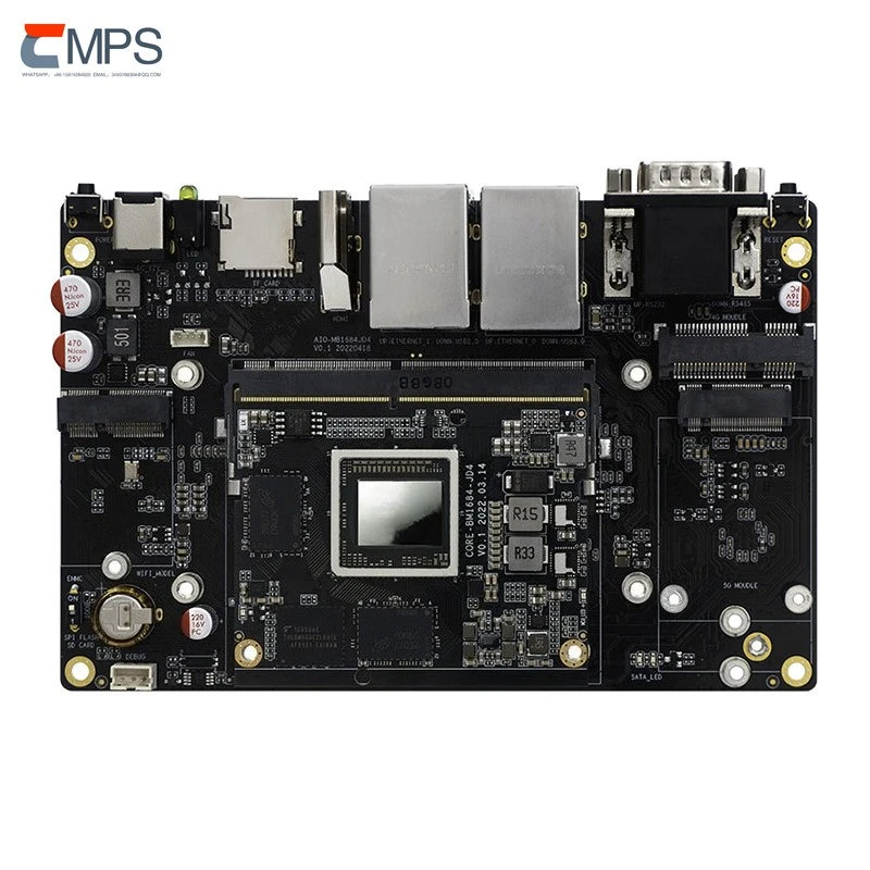 

BM1684 High Computing Power AI Mainboard With Encoding Package Edge Computing Develop Board
