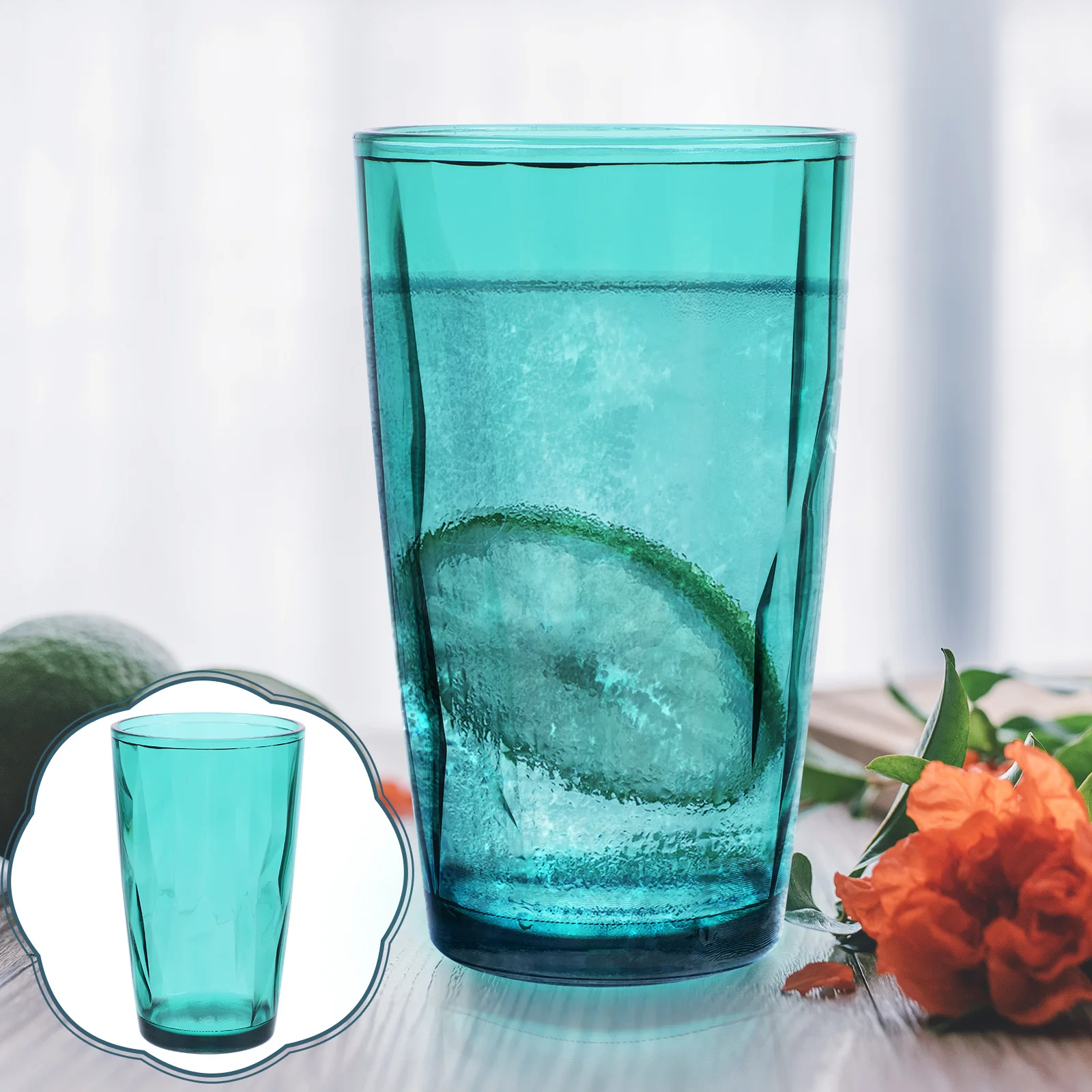 

Acrylic Milk Cup Smooth Clear Finish High Temperature Resistant Multi Beverage Holder for Coffee Tea Juice Water Party