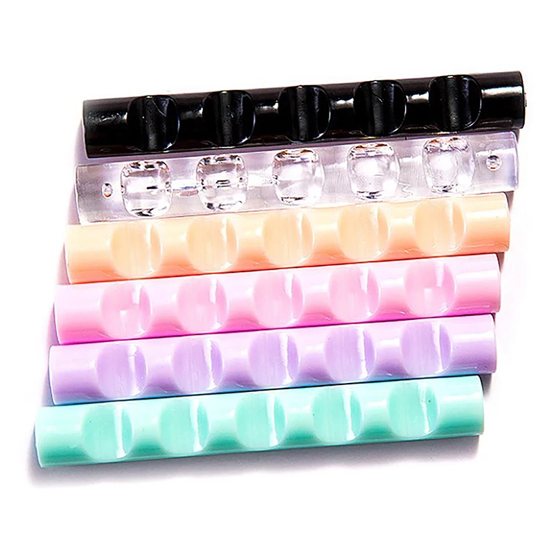 /Vly/5 Grids Acrylic Nail Brush Rack Shelf Painting Pen Rest Holder Stand Colorful UV Gel Brush Display Holder 1PC
