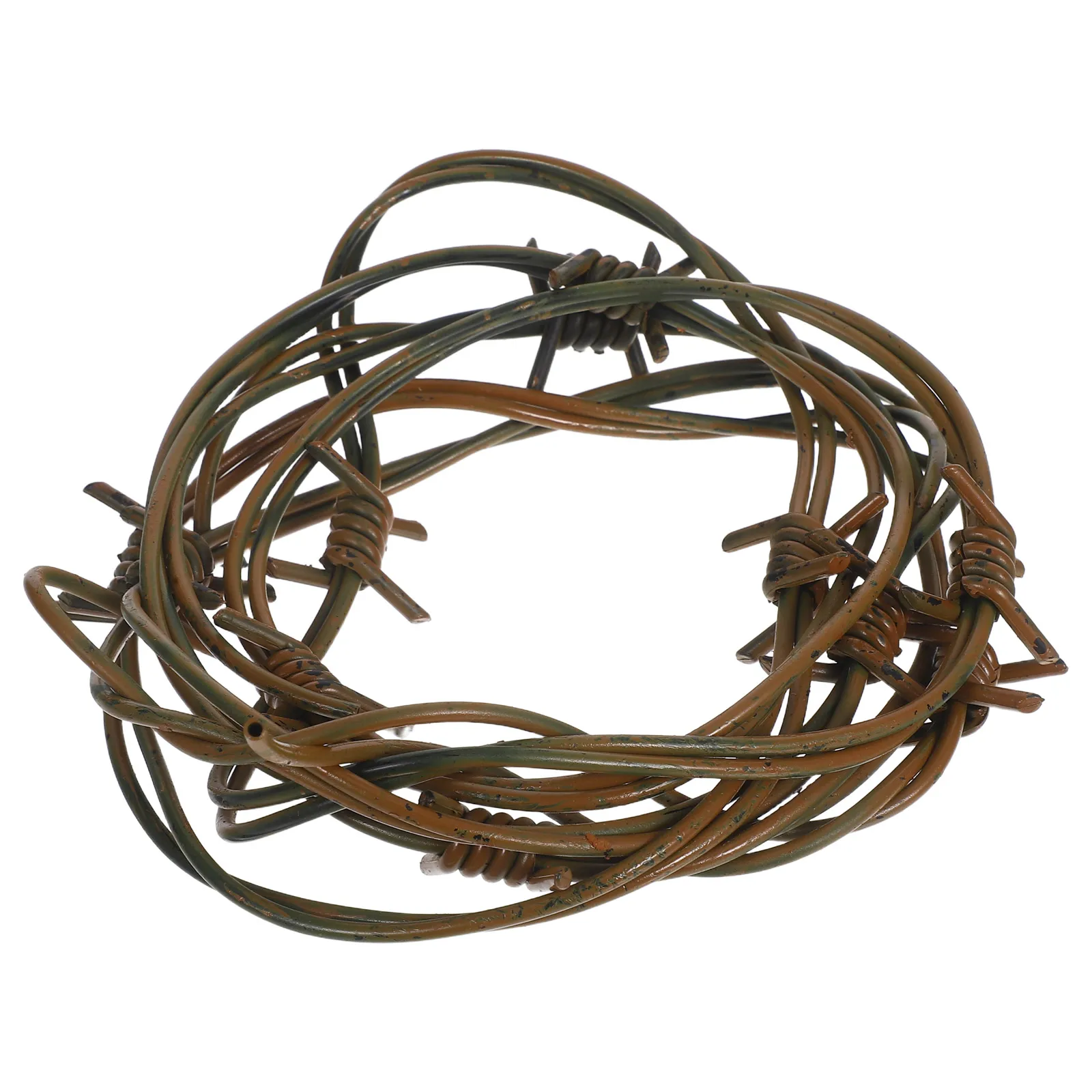 

8.2Ft Halloween Plastic Barbwire Prop Realistic Fake Chain Decor For Scary Horror Party Haunted House Sturdy Wire Structure