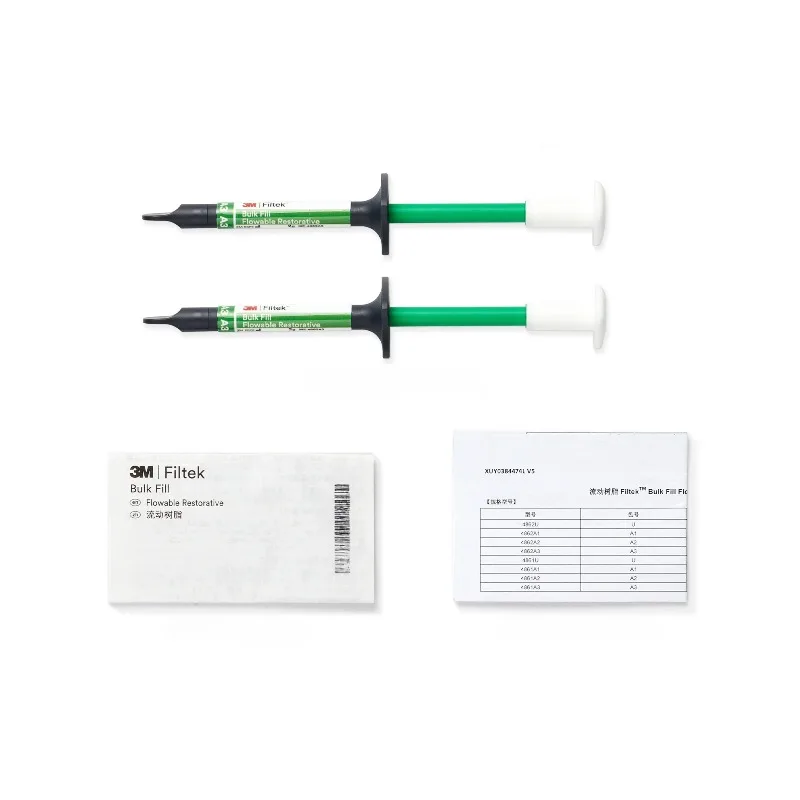 طب الأسنان 3M الأشعة فوق البنفسجية قابلة للعلاج مركب السائل الراتنج حقن الأسنان نوع السائبة ملء الراتنج مواد ترميم الأسنان 2 أنابيب/2 جرام