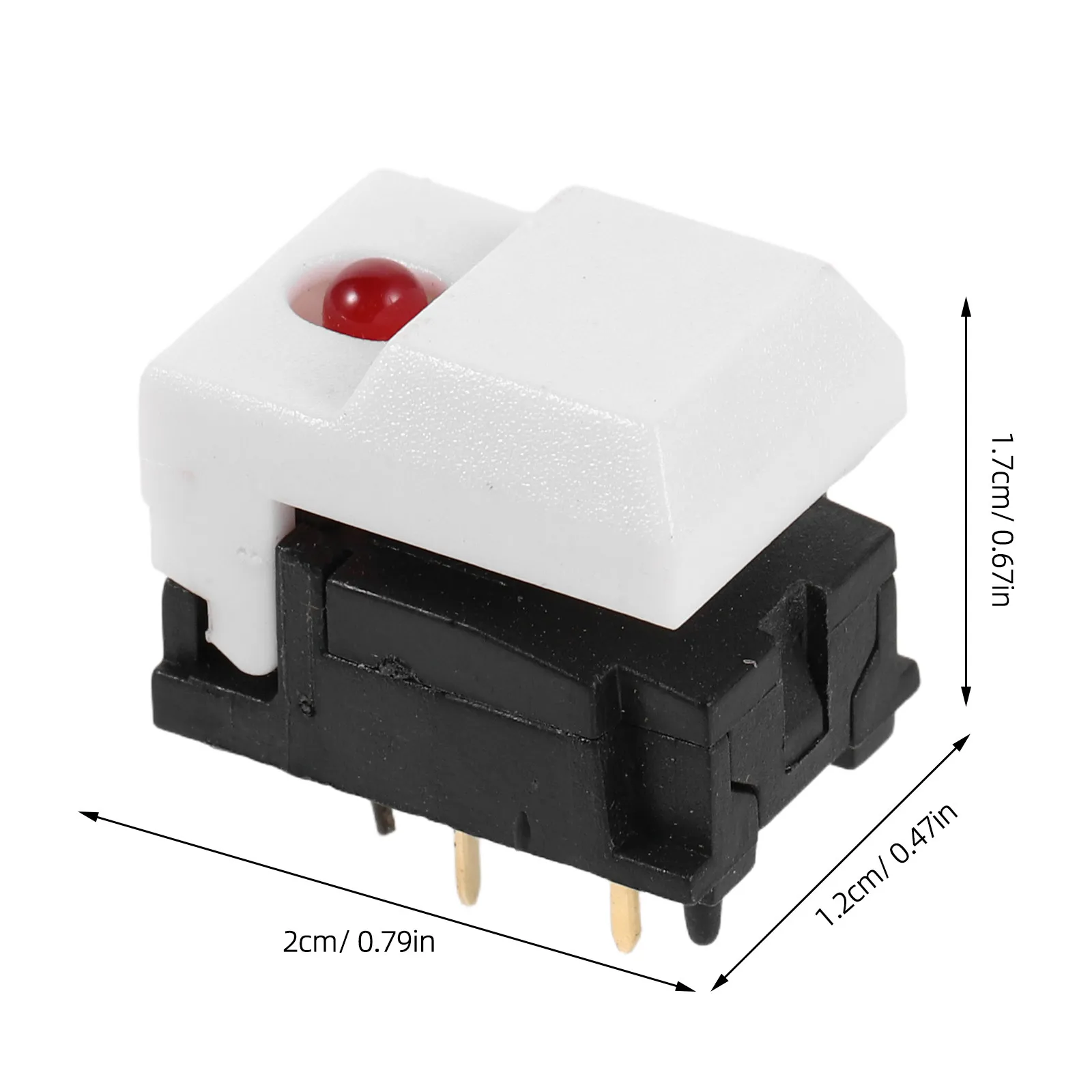 Stage Gear Power Switch Button Backlit Replacement Toggle Anti Slip Silicone Quick Response Silent Rocker for Dj Lighting