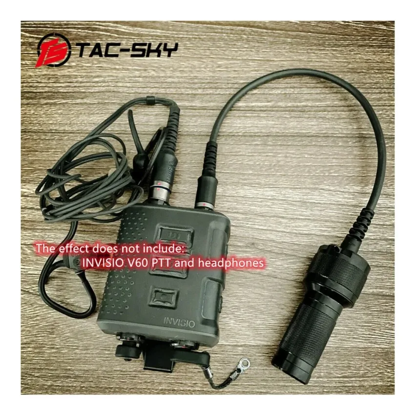 Adaptateur TS TAC-SKY INVISIO V60 Compatible avec connecteur externe de batterie V60