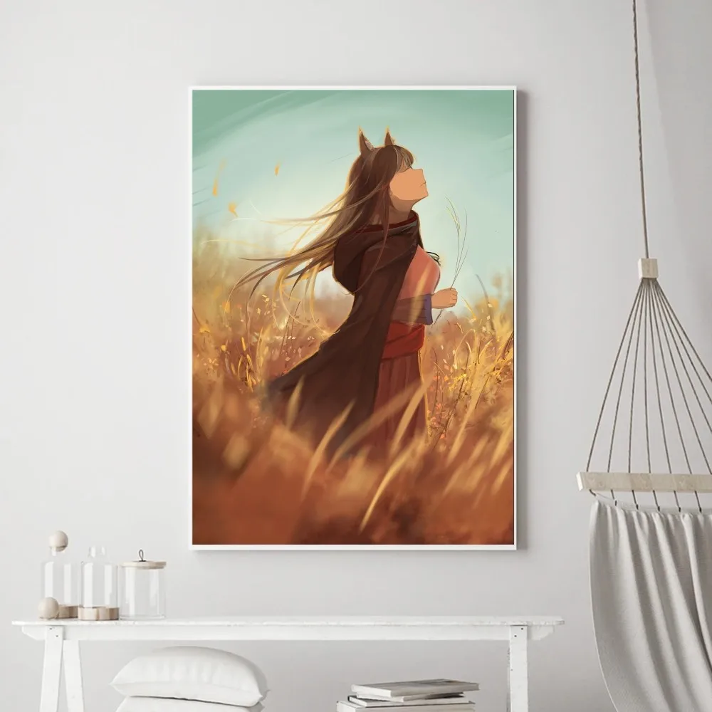 Anime S-Spice and Wolf Poster stampe Poster pittura murale camera da letto soggiorno Wall Bar ristorante Sticker piccolo