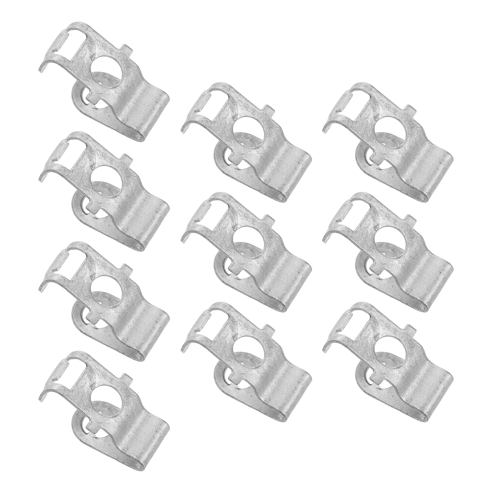 

10pcs Metal Engine Turbo Automotive Fasteners Box Fixed U Holder License Plate Screw Retainer Bumper