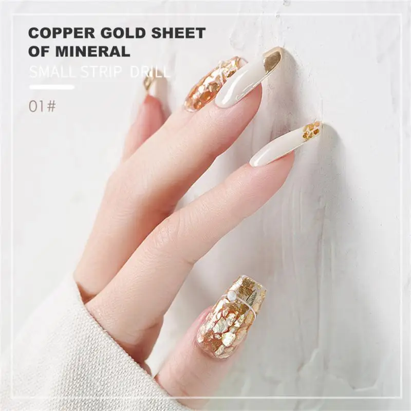 ملصقات رقائق النحاس المتلألئة لفن الأظافر ، غير منتظمة ، فريدة من نوعها ، فريدة من نوعها ، عصرية ، ميكا ، عصرية ، حصرية