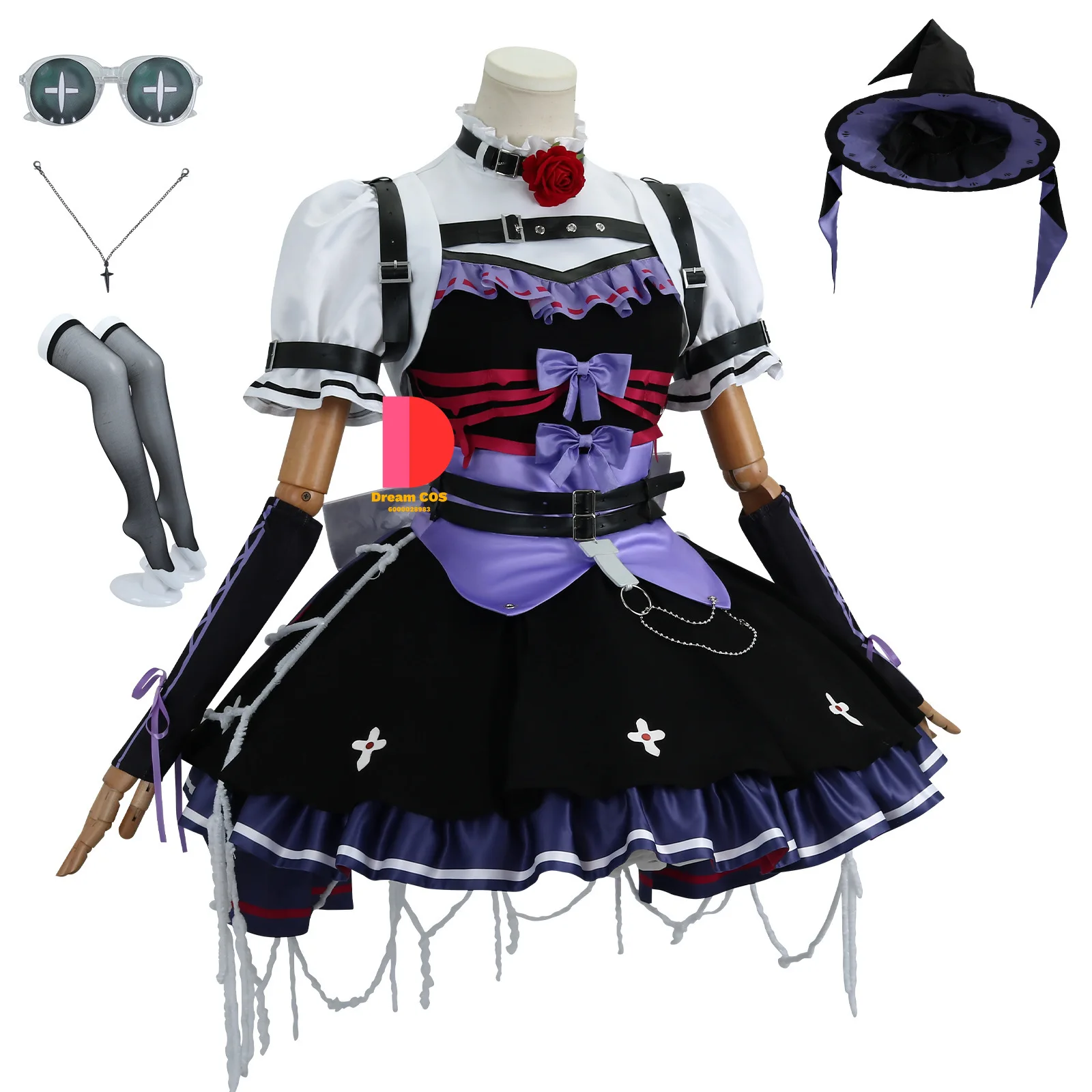 アイデンティティ V ガーデナー エマ ウッズ コンサート フェスティバル ロールプレイング アニメ スタイル ゲーム コスプレ衣装 完全な女性の衣装 美しい