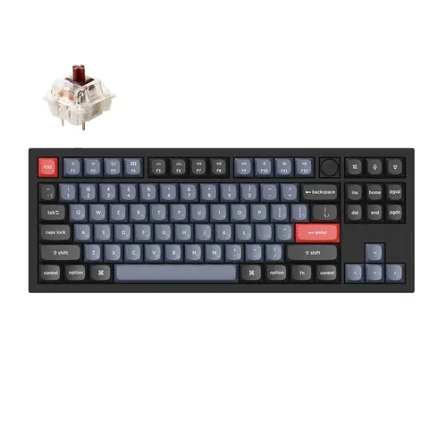 Manopola Keychron Q3 Layout russo QMK Tastiera meccanica personalizzata completamente assemblata Layout compatto 80% Interruttore Gateron G Pro